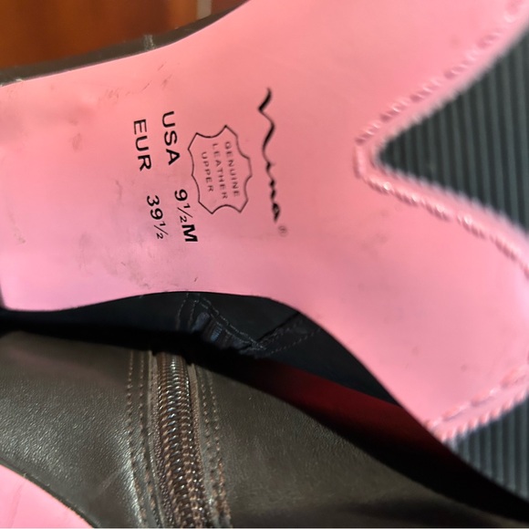 Nina Elegant Brown Knee-High Leather Boots - Picture 6 of 6